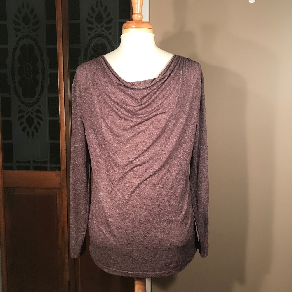 ASOS Longline Long-Sleeve Tee with Drape Neck